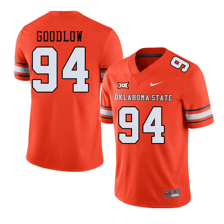 Men #94 Anthony Goodlow Oklahoma State Cowboys College Football Jerseys Stitched-Alternate Orange - Click Image to Close